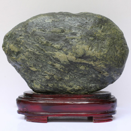 宜居品阁YWS419绿泥石 长江奇石的投资与收藏价值